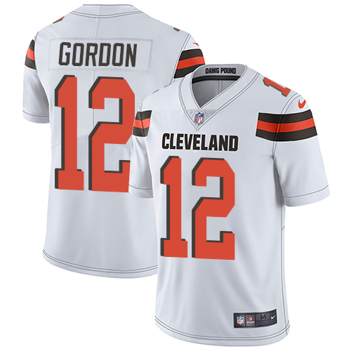 Nike Browns #12 Josh Gordon White Youth Stitched NFL Vapor Untouchable Limited Jersey